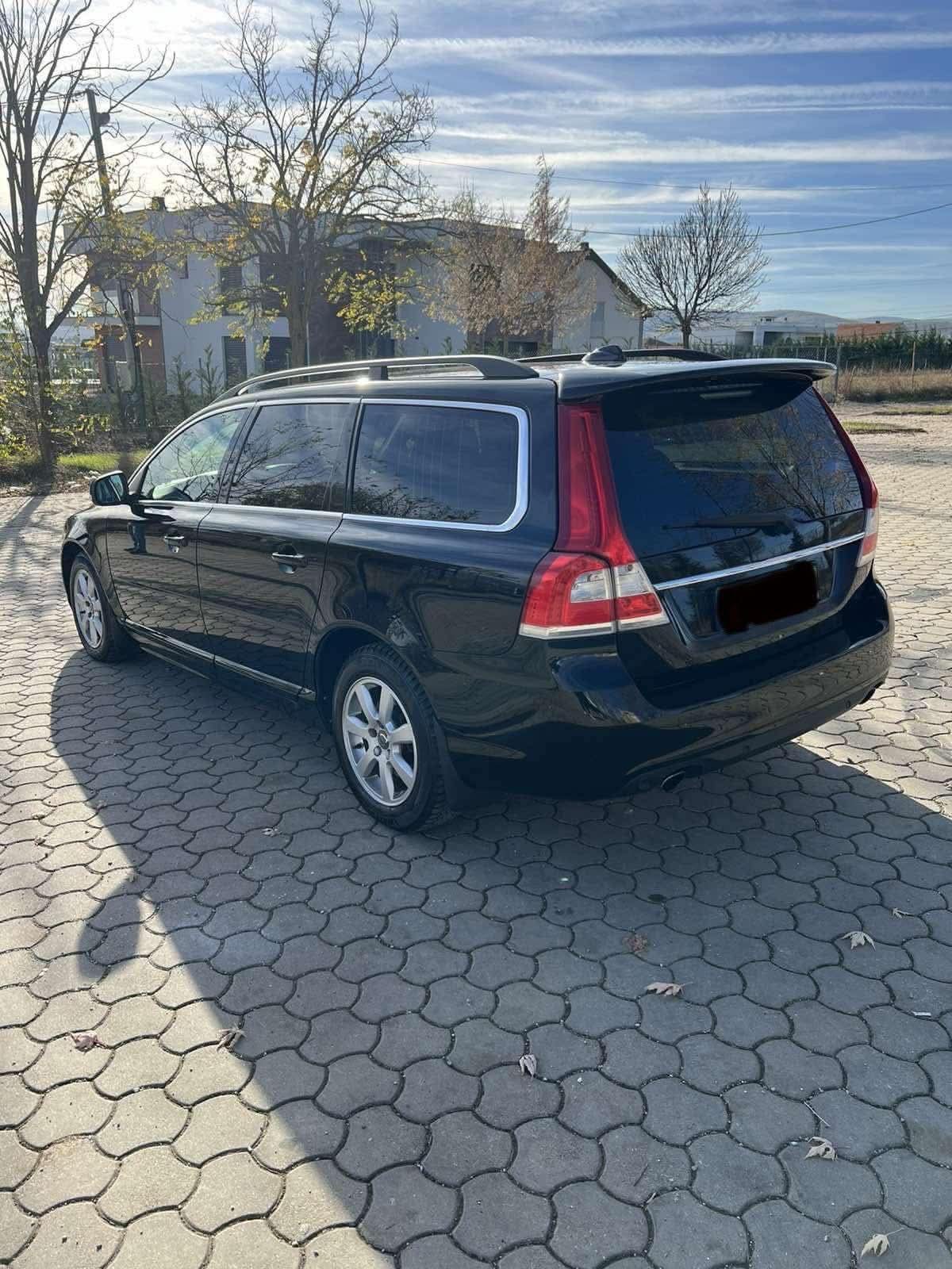 Front view of the Volvo V70 2016 diesel rental car in Albania
